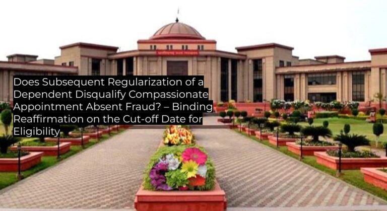 Does Subsequent Regularization of a Dependent Disqualify Compassionate ...